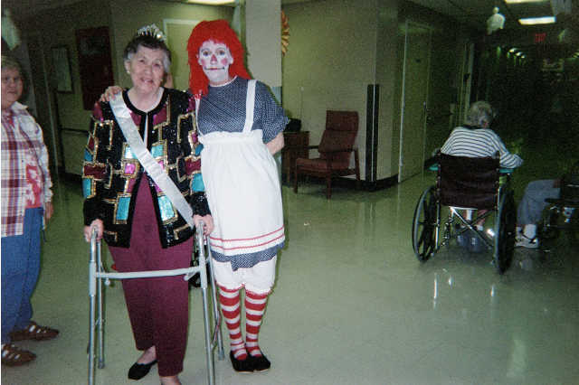 Lillie Belle Clowning around at Halloween Event 